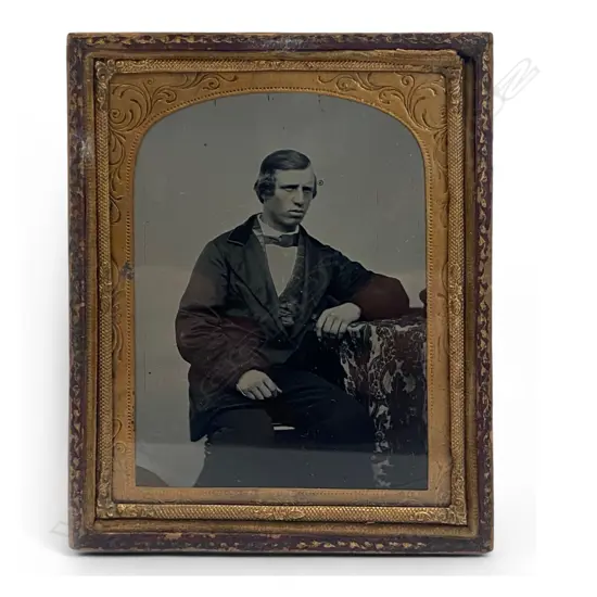 Ambrotype – seated man,